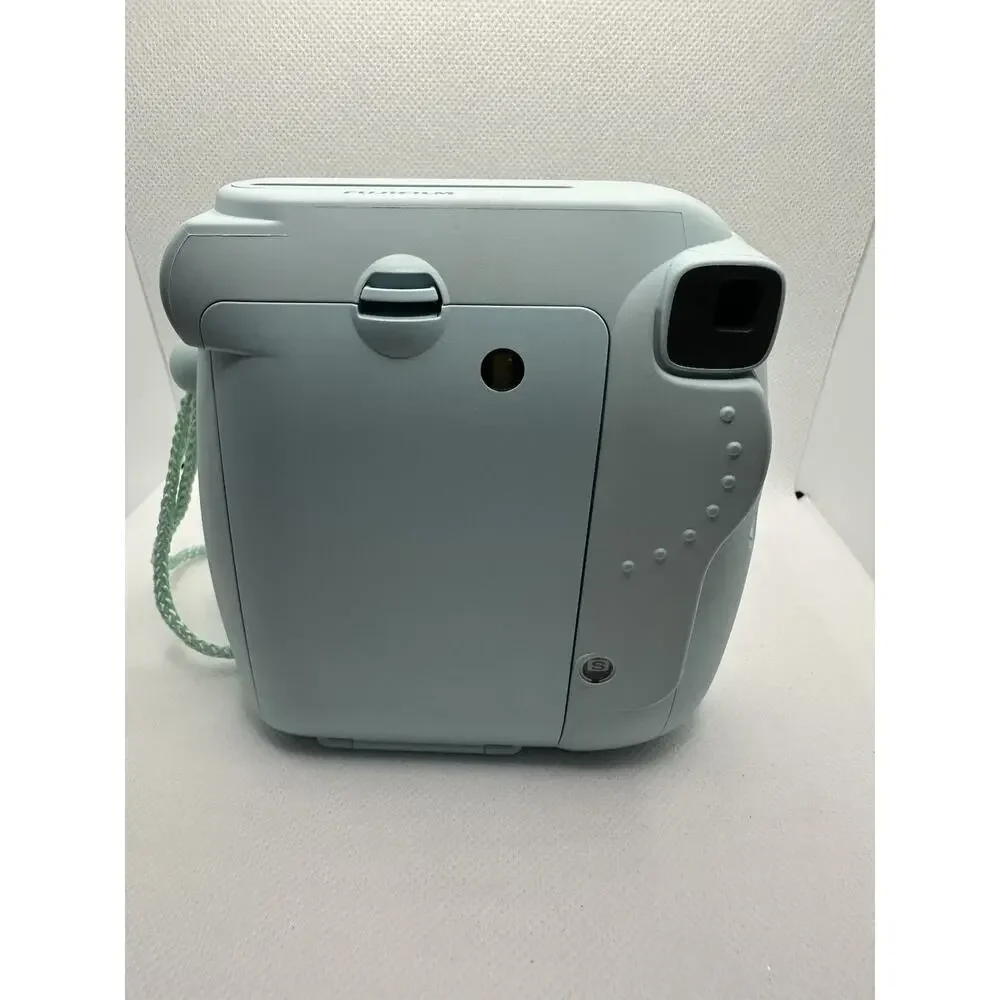 FUJIFILM Instax Mini 8 Blue Instant Film Camera Retro Cam w Strap And Case